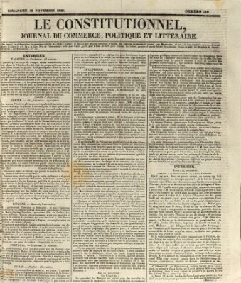 Le constitutionnel Sonntag 15. November 1829