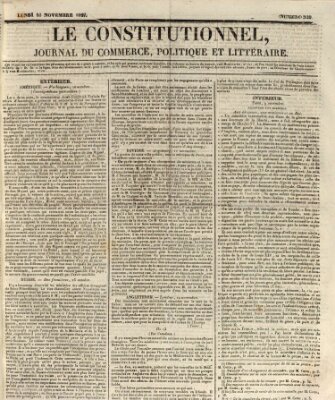 Le constitutionnel Montag 16. November 1829