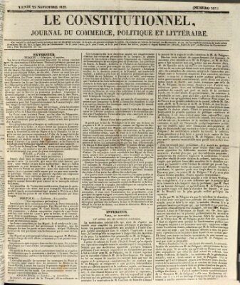 Le constitutionnel Montag 23. November 1829