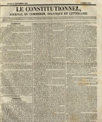 Le constitutionnel Montag 30. November 1829