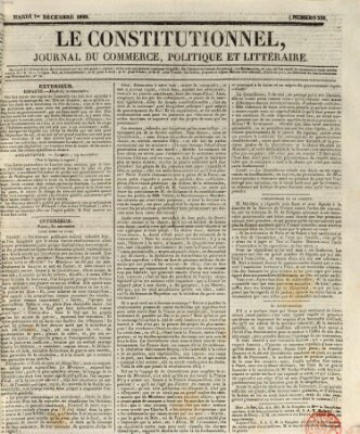 Le constitutionnel Dienstag 1. Dezember 1829