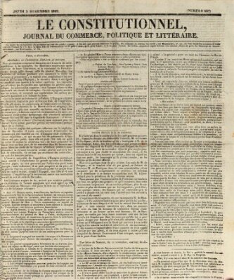 Le constitutionnel Donnerstag 3. Dezember 1829