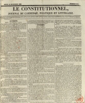 Le constitutionnel Donnerstag 10. Dezember 1829