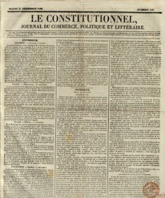 Le constitutionnel Dienstag 15. Dezember 1829