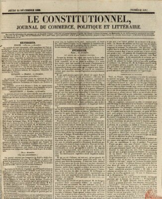 Le constitutionnel Donnerstag 24. Dezember 1829