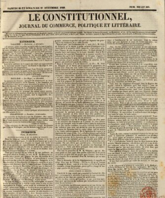 Le constitutionnel Sonntag 27. Dezember 1829