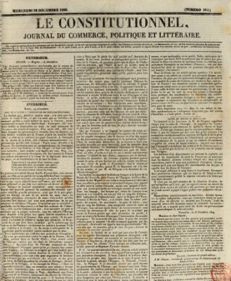 Le constitutionnel Mittwoch 30. Dezember 1829