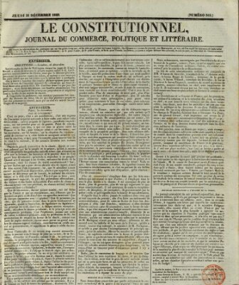 Le constitutionnel Donnerstag 31. Dezember 1829