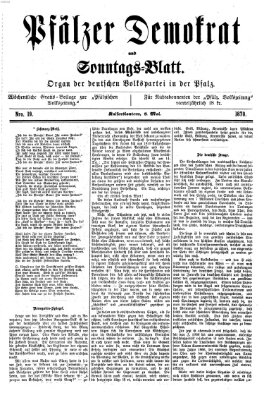 Deutscher Demokrat (Pfälzische Volkszeitung) Sonntag 8. Mai 1870