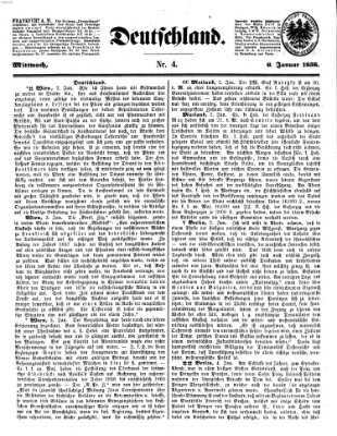 Deutschland Mittwoch 6. Januar 1858