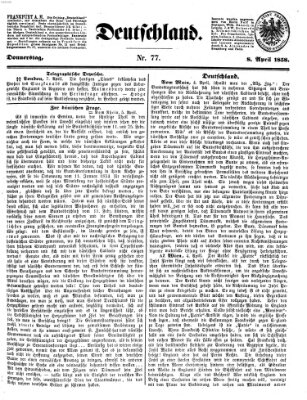 Deutschland Donnerstag 8. April 1858