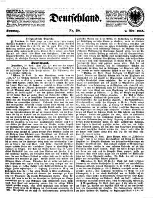 Deutschland Sonntag 2. Mai 1858