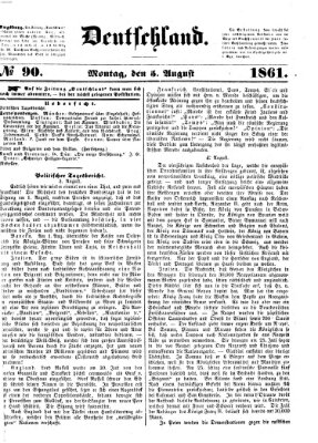 Deutschland Montag 5. August 1861