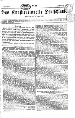 Das konstitutionelle Deutschland Freitag 1. Juli 1831