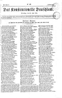 Das konstitutionelle Deutschland Montag 25. Juli 1831