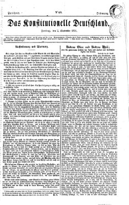 Das konstitutionelle Deutschland Freitag 2. September 1831