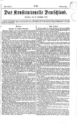 Das konstitutionelle Deutschland Freitag 16. September 1831