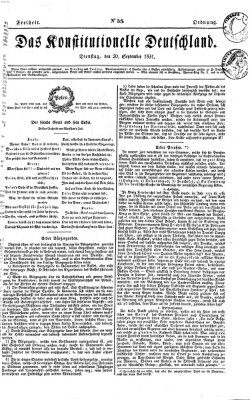 Das konstitutionelle Deutschland Dienstag 20. September 1831