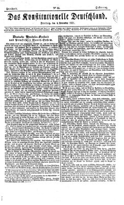 Das konstitutionelle Deutschland Freitag 4. November 1831