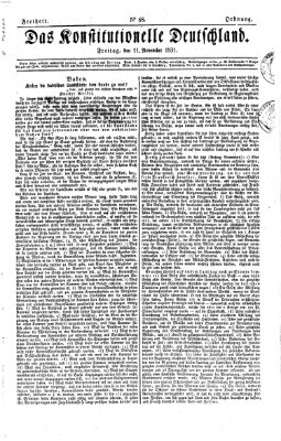 Das konstitutionelle Deutschland Freitag 11. November 1831