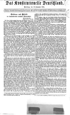 Das konstitutionelle Deutschland Freitag 18. November 1831