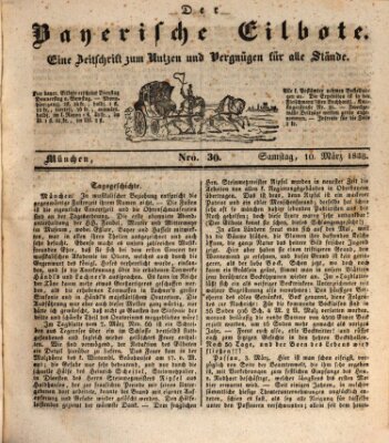 Baierscher Eilbote (Münchener Bote für Stadt und Land) Samstag 10. März 1838