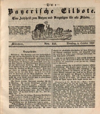 Baierscher Eilbote (Münchener Bote für Stadt und Land) Dienstag 9. Oktober 1838