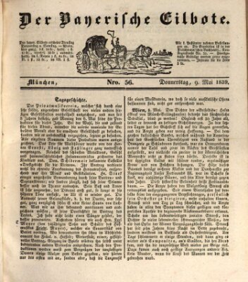 Baierscher Eilbote (Münchener Bote für Stadt und Land) Donnerstag 9. Mai 1839