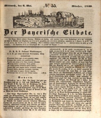 Baierscher Eilbote (Münchener Bote für Stadt und Land) Mittwoch 6. Mai 1840