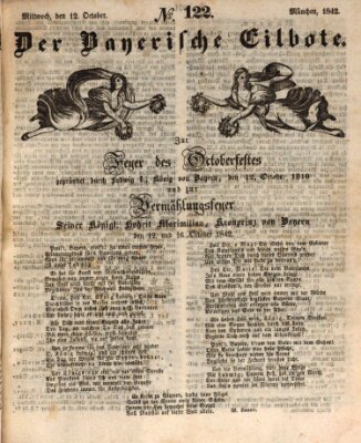 Baierscher Eilbote (Münchener Bote für Stadt und Land) Mittwoch 12. Oktober 1842