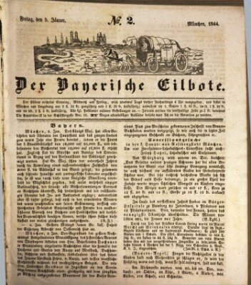 Baierscher Eilbote (Münchener Bote für Stadt und Land) Freitag 5. Januar 1844