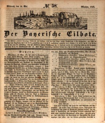 Baierscher Eilbote (Münchener Bote für Stadt und Land) Mittwoch 14. Mai 1845