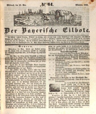 Baierscher Eilbote (Münchener Bote für Stadt und Land) Mittwoch 28. Mai 1845