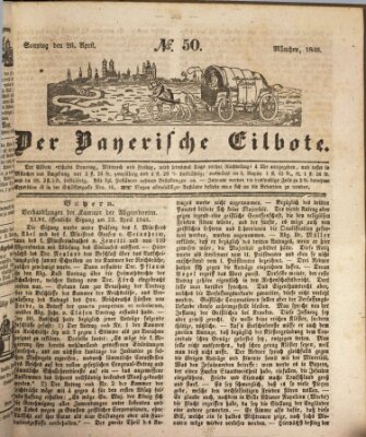 Baierscher Eilbote (Münchener Bote für Stadt und Land) Sonntag 26. April 1846