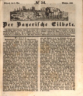 Baierscher Eilbote (Münchener Bote für Stadt und Land) Mittwoch 6. Mai 1846