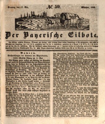 Baierscher Eilbote (Münchener Bote für Stadt und Land) Sonntag 17. Mai 1846