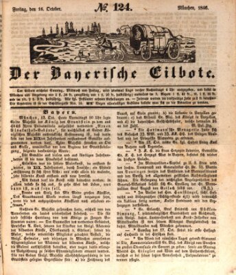 Baierscher Eilbote (Münchener Bote für Stadt und Land) Freitag 16. Oktober 1846