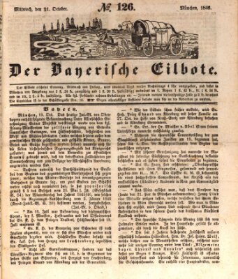 Baierscher Eilbote (Münchener Bote für Stadt und Land) Mittwoch 21. Oktober 1846