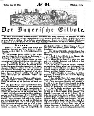 Baierscher Eilbote (Münchener Bote für Stadt und Land) Freitag 28. Mai 1847