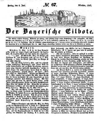 Baierscher Eilbote (Münchener Bote für Stadt und Land) Freitag 4. Juni 1847