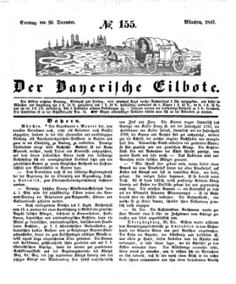 Baierscher Eilbote (Münchener Bote für Stadt und Land) Sonntag 26. Dezember 1847