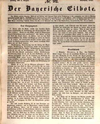 Baierscher Eilbote (Münchener Bote für Stadt und Land) Freitag 3. August 1849