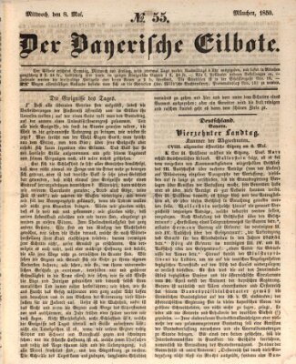 Baierscher Eilbote (Münchener Bote für Stadt und Land) Mittwoch 8. Mai 1850