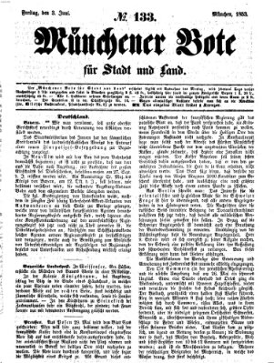 Münchener Bote für Stadt und Land Freitag 3. Juni 1853