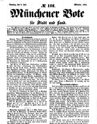 Münchener Bote für Stadt und Land Sonntag 9. Juli 1854