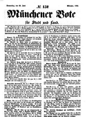 Münchener Bote für Stadt und Land Donnerstag 28. Juni 1855