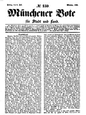 Münchener Bote für Stadt und Land Freitag 6. Juli 1855