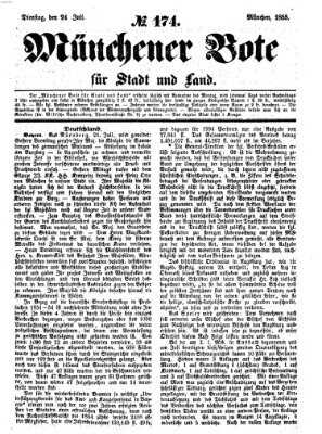 Münchener Bote für Stadt und Land Dienstag 24. Juli 1855