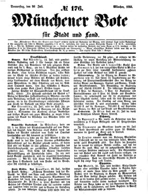 Münchener Bote für Stadt und Land Thursday 26. July 1855
