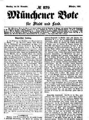 Münchener Bote für Stadt und Land Samstag 24. November 1855